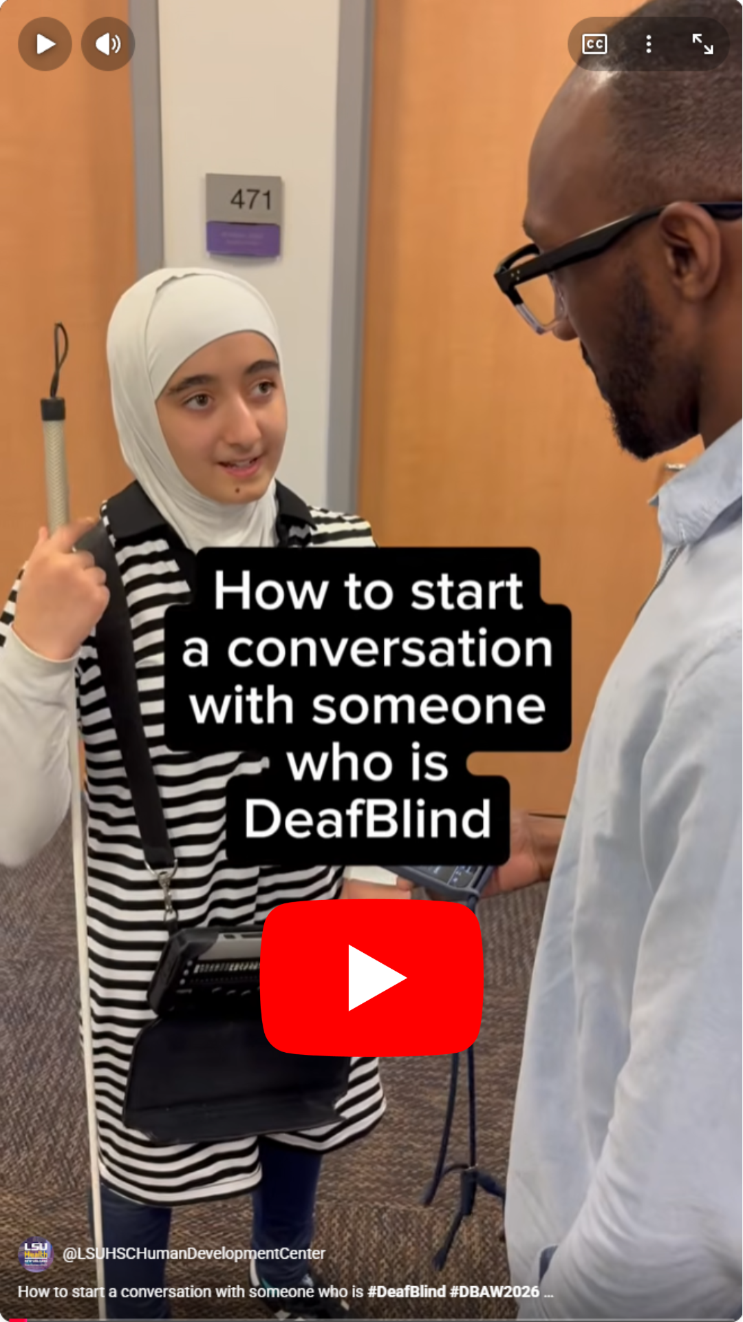 YouTube video showing Narjis talking with Will.
